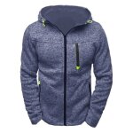 Sweat - shirt polaire à capuche pour homme vitata bleu Sweat - shirt polaire à capuche pour homme vitata bleu