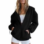 Sweat - shirt de sport - veste sweat � capuche sport femme noirgrande taille sweatshirt automne hoodie ...