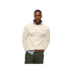 Sweat superdry homme athletic essentials beige coton