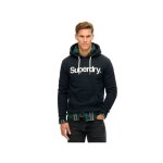 Sweat superdry homme core logo bleu coton