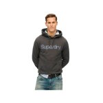 Sweat superdry homme core logo city noir coton