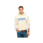 Sweat superdry homme core sport beige coton