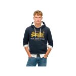 Sweat superdry homme vl cali bleu coton