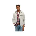 Sweat superdry homme vl embroidered gris coton