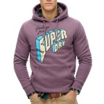 Sweat violet homme superdry north