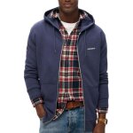 Sweat zipp bleu homme superdry plain hood