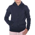 Sweat zipp  capuche enfant fille et garon bleu marine poche kangourou 3  14 ans - - bleu