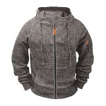 Sweat zippé homme à capuche cordon de serrage regular fit casual sweat - shirt mi saison avec poches ... Sweat zippé homme à capuche cordon de serrage regular fit casual sweat - shirt mi saison avec poches ...