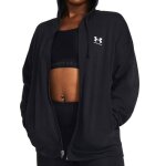 Sweat zipp noir femme under armour rival terry