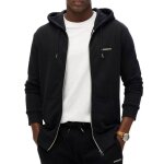 Sweat zipp� noir homme superdry plain hood