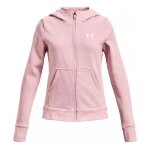Sweat zipp - under armour - rival fleece lu fz hoodie - rose - garon - 67% coton 33% polyester