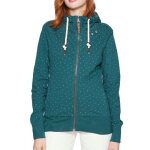 Sweat zipp vert femme ragwear paya dots