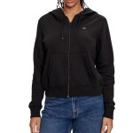 Sweat zipp�e noir femme tommy hilfiger flag t - black