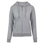 Sweatshirt � capuche zipp� - urban classic - classic ladies - gris - manches longues - femme