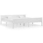 Sweet cadre de lit - 2 personnes - bois massif de pin blanc 200x200 cm stable 87804032