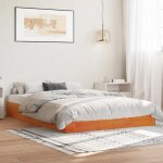 Sweet cadre de lit - 2 personnes - cire marron 120x190cm bois pin massif stable 22840229