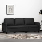 Sweet canapé relax - canapé à 3 places - noir 180 cm similicuir 27842100 Sweet canapé relax - canapé à 3 places - noir 180 cm similicuir 27842100
