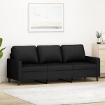 Sweet canapé relax - canapé à 3 places - noir 180 cm velours 21595232 Sweet canapé relax - canapé à 3 places - noir 180 cm velours 21595232