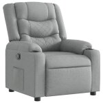Sweet fauteuil relax contemporain - fauteuil inclinable - gris clair - tissu - 77x93x99cm - 4087