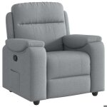 Sweet fauteuil relax contemporain - fauteuil inclinable - gris clair - tissu - 96x99x102cm - 1949