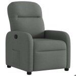 Sweet fauteuil relax contemporain - fauteuil inclinable - gris fonc� - tissu - 66x88x95cm - 7272