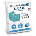 Sweetnight - protège matelas pour clic clac 120x190 cm alèse imperméable souple et silencieux lavable ... Sweetnight - protège matelas pour clic clac 120x190 cm alèse imperméable souple et silencieux lavable ...