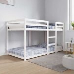 Lit superpos� - sweety - ll1697 - bois de pin massif - 90x190 cm - 2 places - blanc