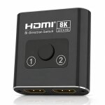 Switch hdmi 8k 60hz 2 entr�es 1 sortie commutateur hdmi haute r�solution supporte hdr vrr dolby atmos ...