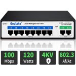 Switch poe + 10 ports switch ethernet géré dans le cloud 8 ports poe À 120 w 2 gigabit uplink 802. 3af ... Switch poe + 10 ports switch ethernet géré dans le cloud 8 ports poe À 120 w 2 gigabit uplink 802. 3af ...