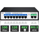 Switch poe + 10 portsswitch ethernet gr dans le cloud8 ports poe  120 w2 gigabit uplink802. 3af / ...