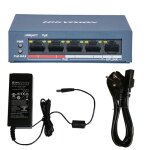 Switch poe - hikvision - ds3e0105pe / m(b) - 5 ports - protection 6kv - longue port�e 300m