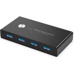 Switch usb 3. 0 commutateur kvm 4 ports pour 2 pchaute vitesse 5 gbpsusb kvm 2 - entres 4 - sorties ...