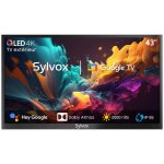 Tv qled ext�rieur - sylvox - poolpro2. 0 - 43 4k qled 2000 nits - ip55 �tanche - google tv & dolby atmos ...