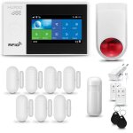 Systeme dalarme maison wifi + gsm huxgo hxa007 + sirne sans fil 1x dtecteur de mouvement 7x capteur ...