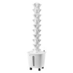 Systme de culture hydroponique - vevor - 50 fentes de plantation - tour hydroponique sur roulettes  ...