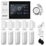 Systeme dalarme wifi + gsm 4g lte huxgo hxa007 avec sirène 5x détecteur de mouvement 5x capteur de porte ... Systeme dalarme wifi + gsm 4g lte huxgo hxa007 avec sirène 5x détecteur de mouvement 5x capteur de porte ...