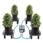 Syst�me de drainage automatique mars hydro avec 4 bacs de r�cup�ration deau pompe � eau et sacs de culture ...