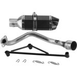 Système déchappement complet en?tête + silencieux à enfiler style de fibre de carbone convient pour gy6 ... Système déchappement complet en?tête + silencieux à enfiler style de fibre de carbone convient pour gy6 ...