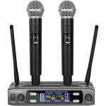 Syst�me de micro sans fil microphone sans fil rechargeable professionnelmicro dynamique vhf pour karaok� ...