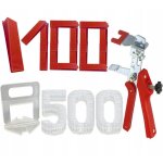 Kit nivellement carrelage - sans marque - 500 clips 1 5 mm 100 cales pince - pose facile et rapide