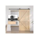 Syst�me de porte coulissante grange loft en acier noir 274 cm installation facile design moderne et fonctionne ...