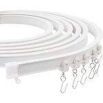 Syst�me de rail de rideau de plafond trimold premium de 3 m�tres id�al pour les s�parateurs de salle ...