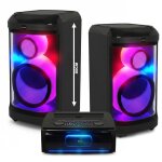 Syst�me sonorisation pickering pkg2760 2 enceintes 2 voies 30cm 12 avec effets led ampli 2x760w bluetooth ...