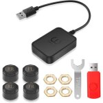 Systme de surveillance de la pression des pneus tpms avec chargement usb 4 capteurs de pression des ...