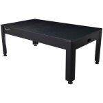 Table 7ft 4 en 1 mutli jeux bois noir - 214 x 1216 x 813 cm - accessoires offerts !