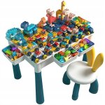 Table activit enfant bureau multifonction compatible lego rangement jouets hauteur rglable dessin constructi ...
