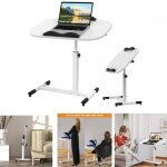 Table dappoint 60 x 40 cm - xuanyu - tablette m�dicale r�glable table dappoint de lit � roulettes - 60x40x61 ...