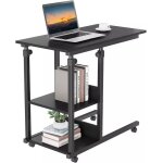 Table dappointtable basse  roulettestable dordinateur rglable en hauteurstyle industriel80x40x89 cm ...