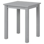 Flix - table dappoint carre bois massif vernis gris