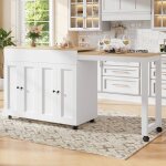 Table de bar extensible moderne (118 - 180 � 50 � 94 cm) avec rangement six �tag�res table bistrot pour ...